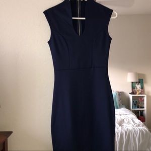 Navy Blue form fitting dress